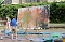 Actionpainting an der Jugendkunstschule