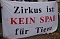Tierschützer protestieren gegen Zirkus mit Wildtieren Tierschützer protestieren gegen Zirkus mit Wildtieren