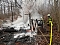Feuerwehreinsatz auf dem alten Campingplatz bei Hainrode