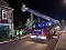 Wohnhaus in Flammen