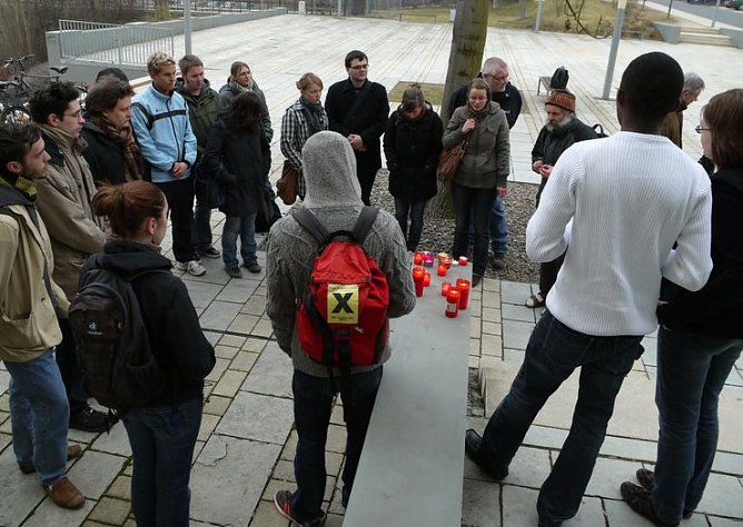 Mahnwache (Foto: nnz)