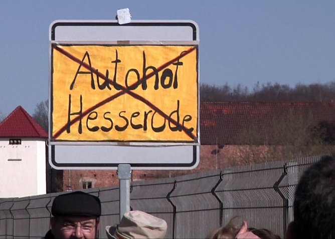Demo gegen Autohof (Foto: nnz)