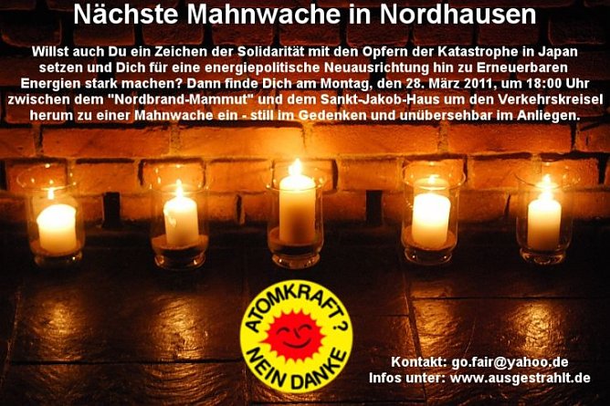 Mahnwache (Foto: nnz)