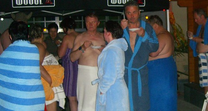 Grillfest an der Sauna (Foto: privat)