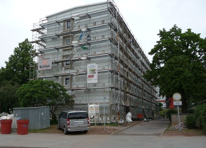 Sanierung in der Neustadtstra&szlig;e (Foto: WBG)