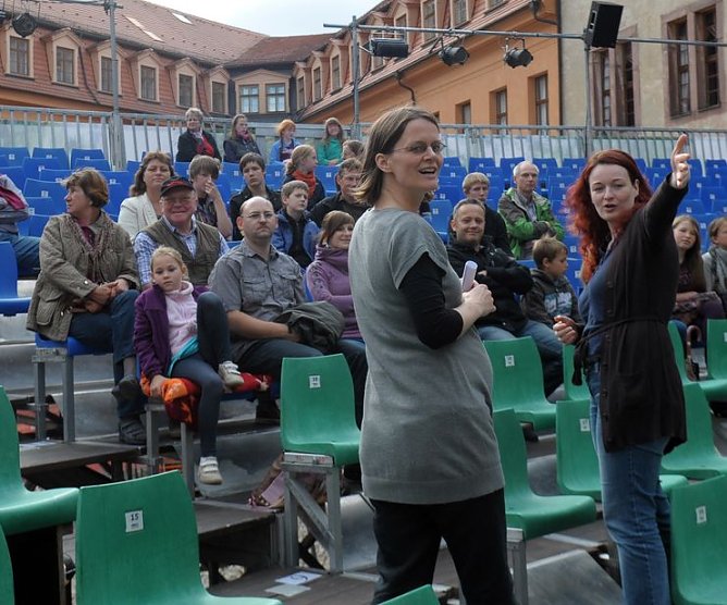 Hauptprobe besucht (Foto: R. Obst)