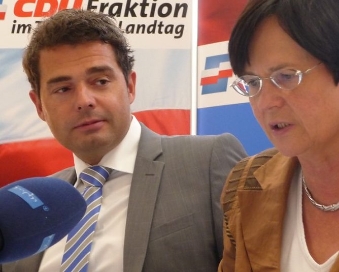 Mohring, Lieberknecht (Foto: nnz) Mohring, Lieberknecht (Foto: nnz)