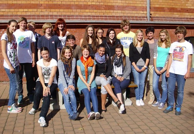 Sch&uuml;ler bereiten sich vor (Foto: privat)