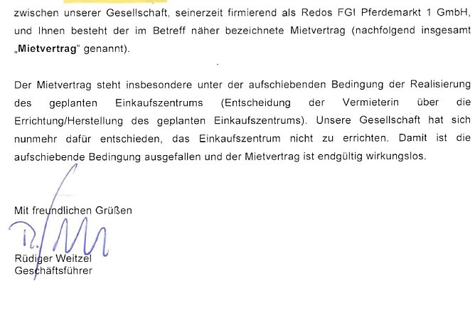 Brief an Mieter (Foto: privat)