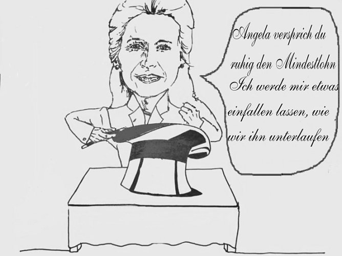 Karikatur (Foto: Harald Buntfu&szlig;)