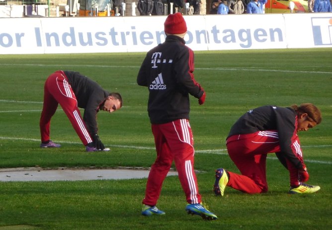 Kurz vor seiner Einwechslung - Ribéry (Foto: nnz) Kurz vor seiner Einwechslung - Ribéry (Foto: nnz)