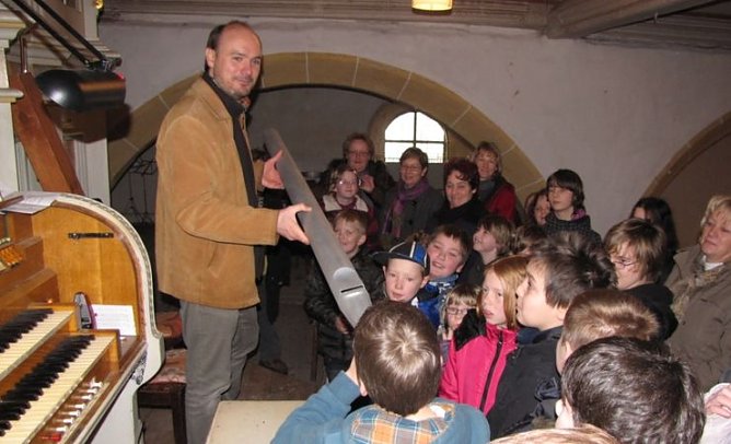Besuch in St. Marien (Foto: Werner Schramm) Besuch in St. Marien (Foto: Werner Schramm)