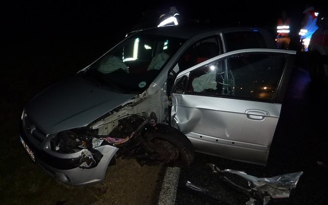 Unfall auf der B 4 (Foto: nnz) Unfall auf der B 4 (Foto: nnz)