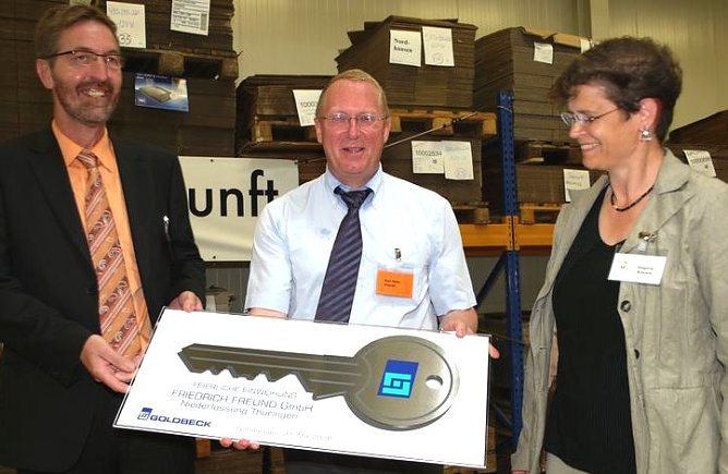 Werkleiiter, Geschäftsführer, Vertreterin des Bauunternehmens (Foto: nnz) Werkleiiter, Geschäftsführer, Vertreterin des Bauunternehmens (Foto: nnz)