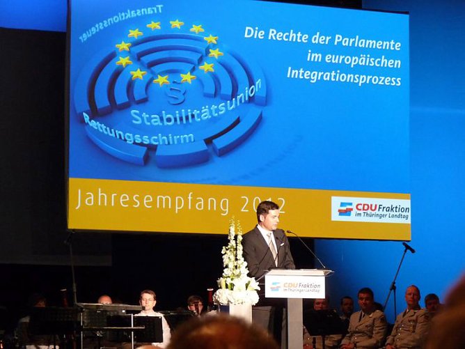 Beim Jahrsempfang in Erfurt (Foto: Karl-Heinz Herrmann)