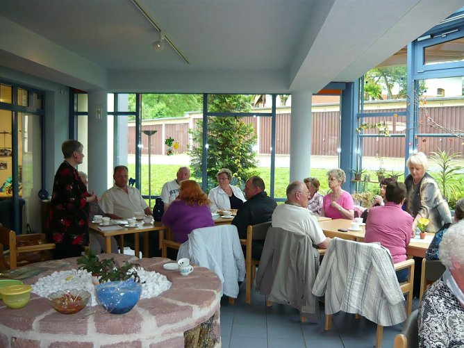 Anni Buntrock begr&uuml;&szlig;t die Mitglieder (Foto: D. Buchardt)