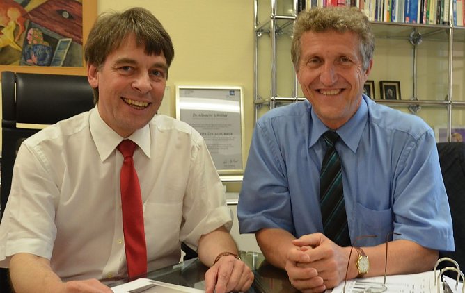 Zwei OB (Foto: privat) Zwei OB (Foto: privat)