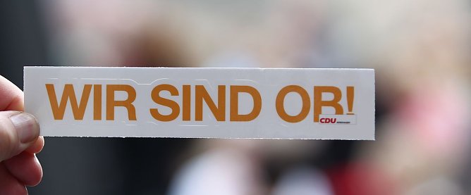 Das Motto des Abends (Foto: nnz)