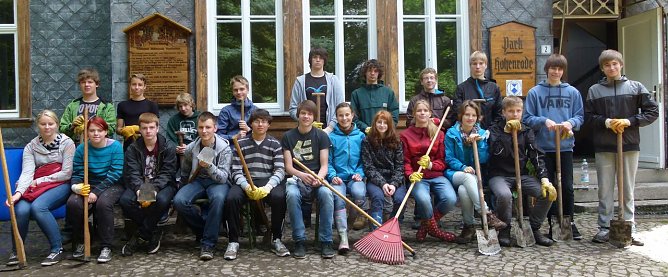 Arbeiten im Park (Foto: privat) Arbeiten im Park (Foto: privat)