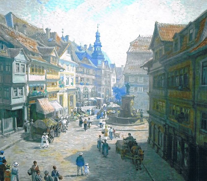 Der historische Lutherplatz (Foto: H. Kneffel)