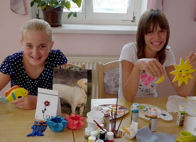 Spa&szlig; beim Basteln (Foto: privat)