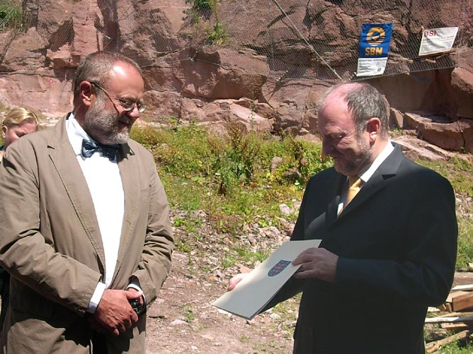 Sicherung Kyffh&auml;usersteilwand (Foto: Karl-Heinz Herrmann)