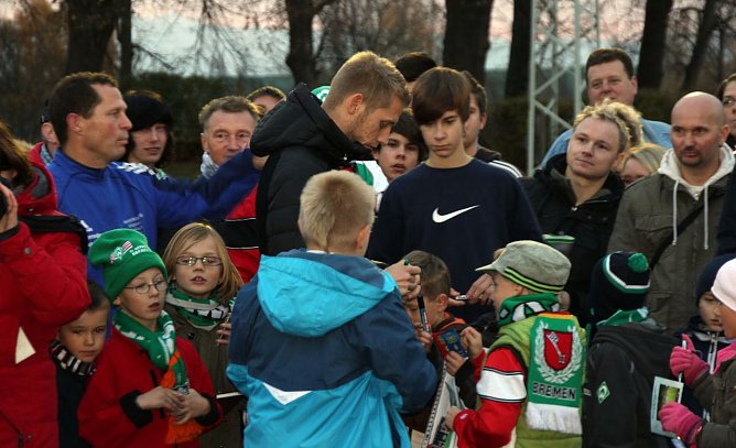 Werder-Bremen-Profis in Bleicherode (Foto: privat)
