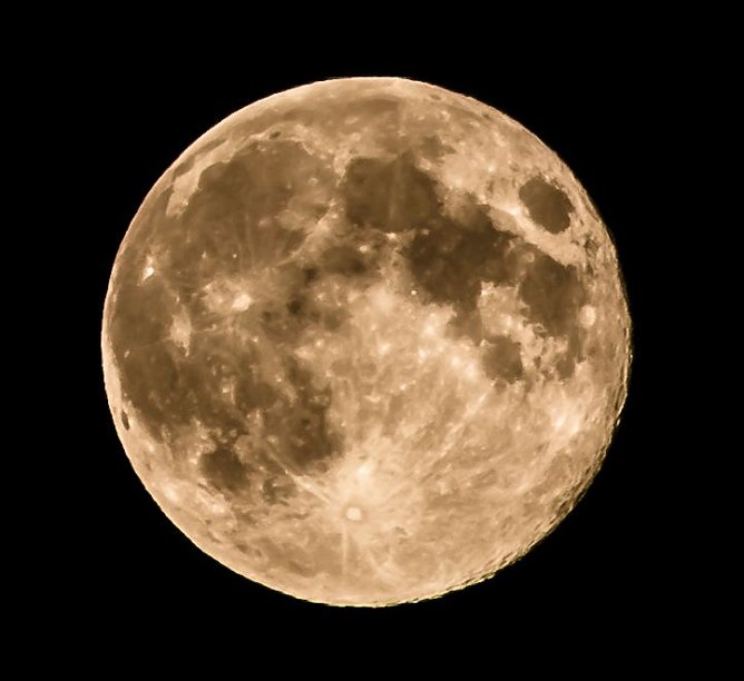 Mann im Mond entdeckt? (Foto: Jana Schneider)