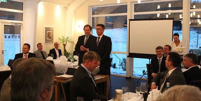 Empfang in der Kalkhütte (Foto: nnz) Empfang in der Kalkhütte (Foto: nnz)