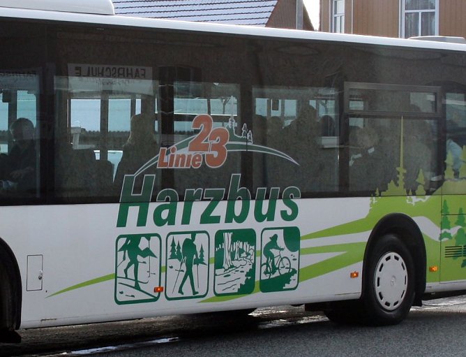 Unterwegs mit dem Harzbus (Foto: M. Bachmann)