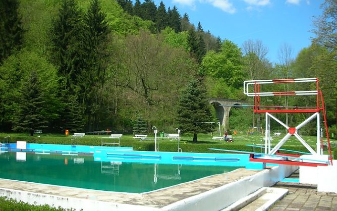 Das Ilfelder Waldbad heute (Foto: Autor) Das Ilfelder Waldbad heute (Foto: Autor)