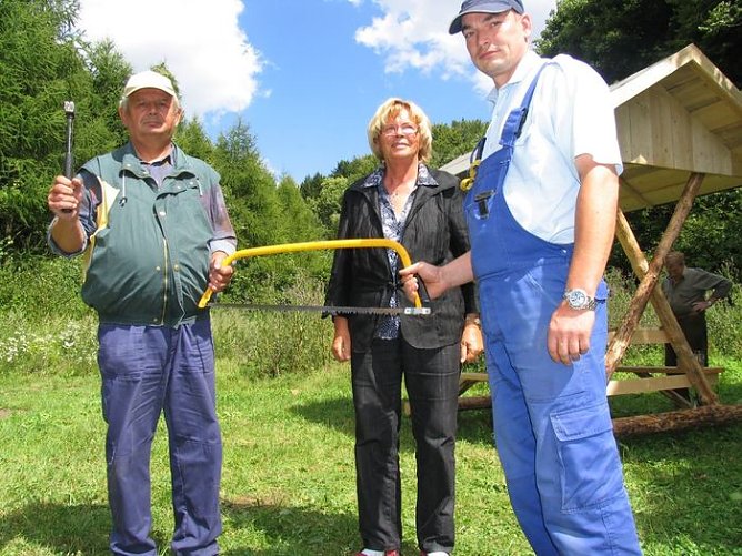 Wanderhütte aufgebaut (Foto: nnz) Wanderhütte aufgebaut (Foto: nnz)
