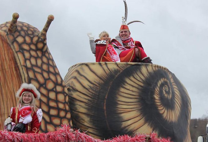 Hoch auf der Schnecke, die Schneckenhengste (Foto: S. Spehr)