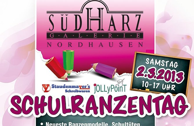 Schulranzen Tag in der S&uuml;dharz-Galerie (Foto: privat)