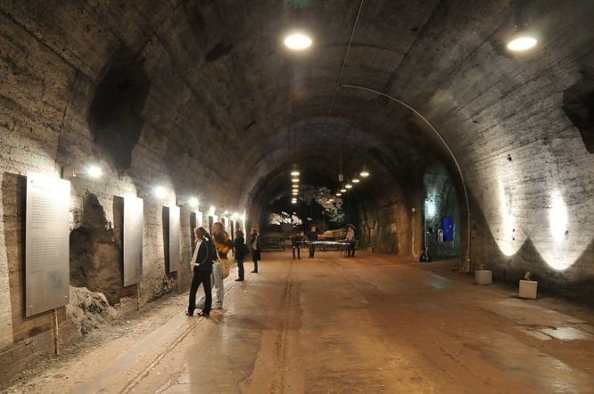 Der Fahrstollen A (Foto: Gedenkst&auml;tte)