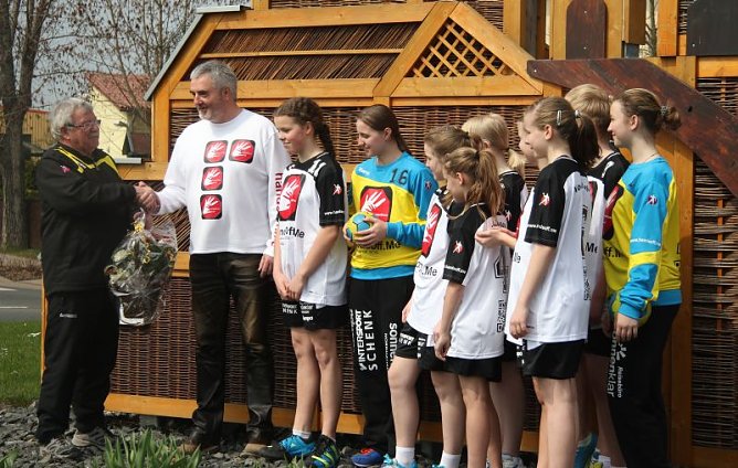 Sponsoring beim Handball (Foto: S. Arm)