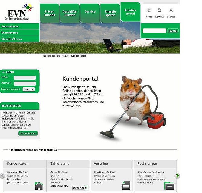 Neues Kundenportal (Foto: EVN)