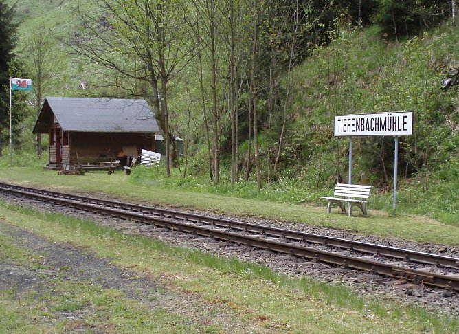 Haltepunkt Tiefenbachm&uuml;hle (Foto: Br&uuml;ggemann)