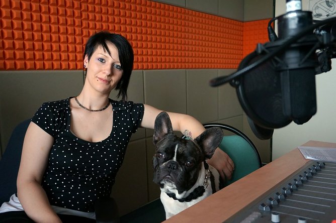 Bully im Radio (Foto: S. Witzel)