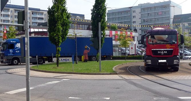 Umgeleitet (Foto: nnz) Umgeleitet (Foto: nnz)