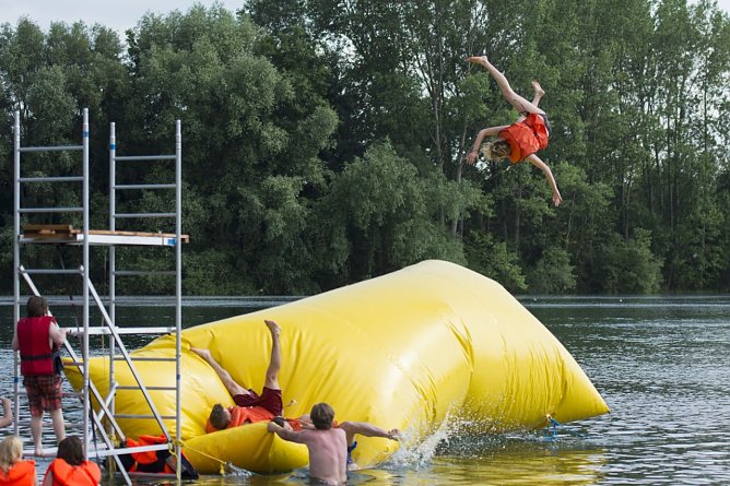 Action am und im Wasser (Foto: Kreisjugendring) Action am und im Wasser (Foto: Kreisjugendring)
