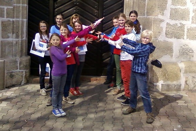 K&uuml;nftige Kirchenf&uuml;hrer (Foto: F. Tuschy)