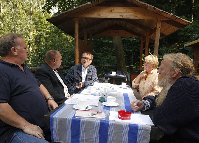 Besuch an der Langen Wand (Foto: B90/Gr&uuml;ne)