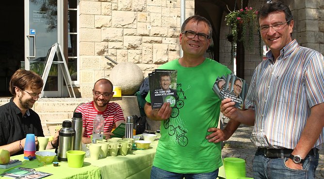 Wahlkampf in Nordhausen (Foto: nnz) Wahlkampf in Nordhausen (Foto: nnz)