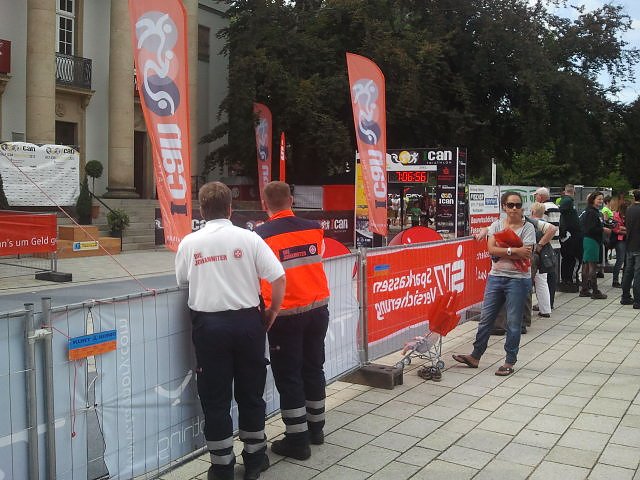 Einsatz beim Triathlon (Foto: Johanniter)