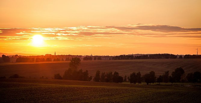 Die Sonne geht unter (Foto: M. Schneller)