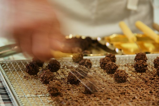 Alles dreht sich um Schokolade (Foto: M. Daniel)