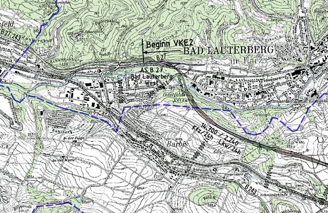 Der Trassenverlauf (Foto: Stra&szlig;enbauverwaltung Niedersachsen)