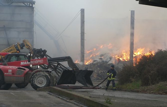 Brand in Wolkramshausen (Foto: nnz)