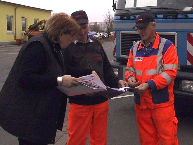 Letzte Absprachen (Foto: pln) Letzte Absprachen (Foto: pln)